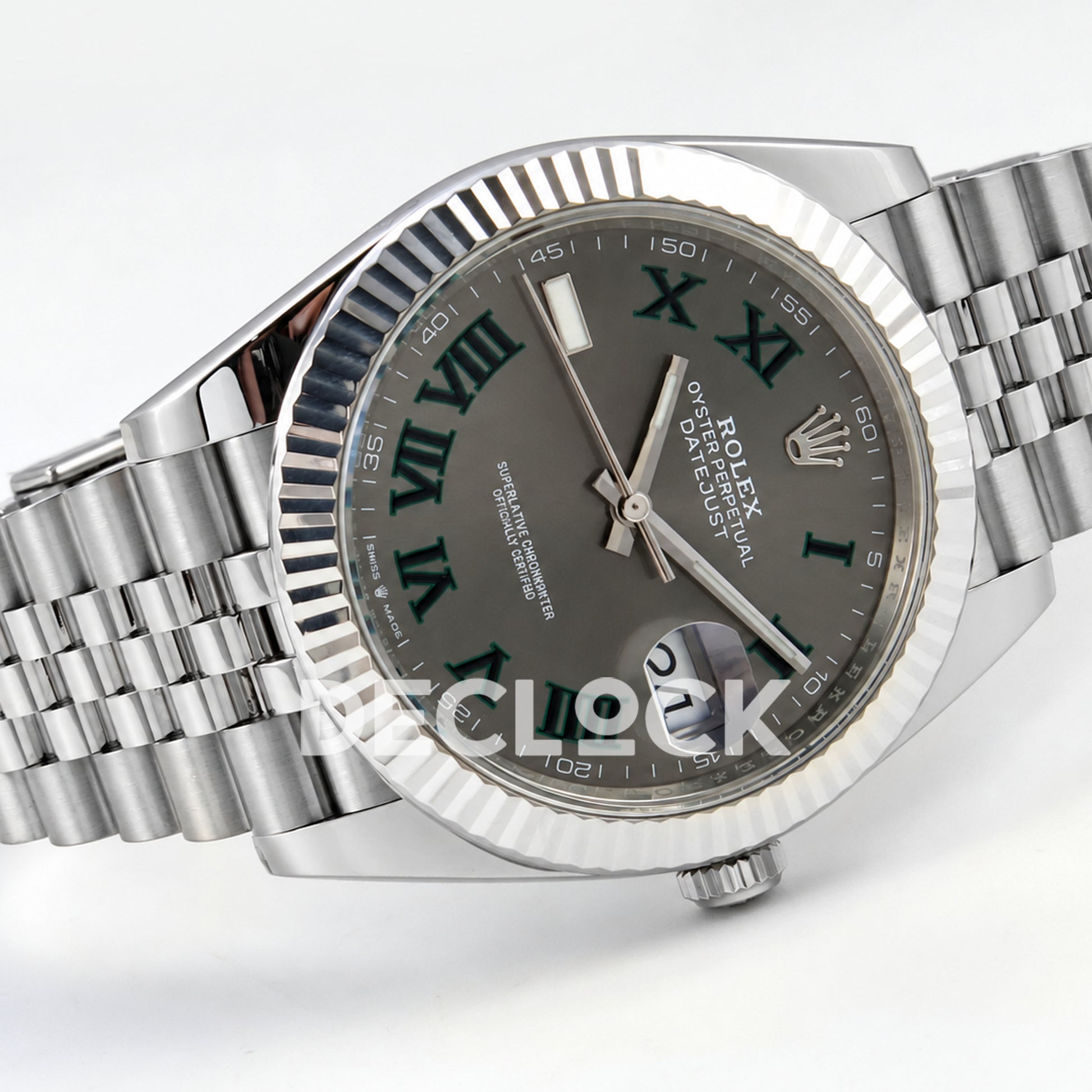 Rolex Datejust 41 126334 Wimbledon Jubilee GOLD Maker JH3235 Free Sprung
