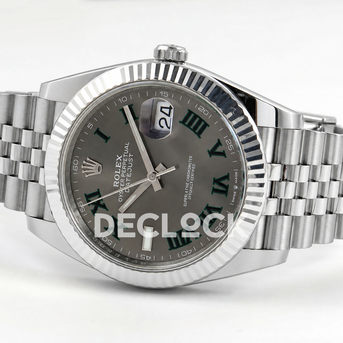 Rolex Datejust 41 126334 Wimbledon Jubilee GOLD Maker JH3235 Free Sprung