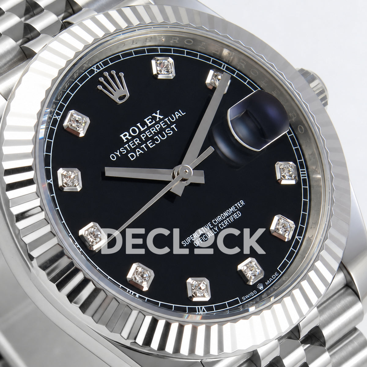 Rolex Datejust 41 126334 Black Diamonds Dial Jubilee GOLD Maker JH3235 Free Sprung