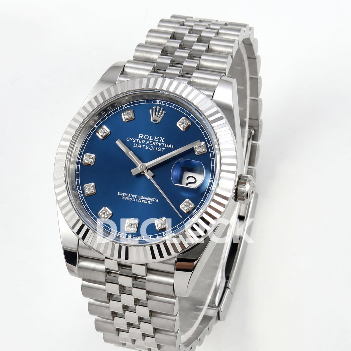 Rolex Datejust 41 126334 Blue Diamonds Dial Jubilee GOLD Maker JH3235 Free Sprung