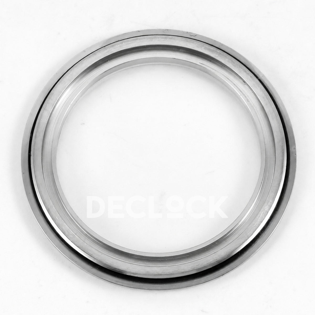 Patek Philippe Celestial 6102 BLSF replica with blue dial, gem-set bezel and steel bracelet — detached caseback interior