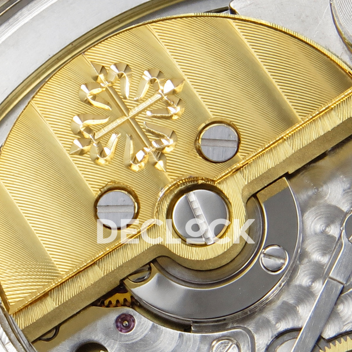 Patek Philippe Celestial 6102 BLSF replica with blue dial and steel bracelet — micro-rotor macro