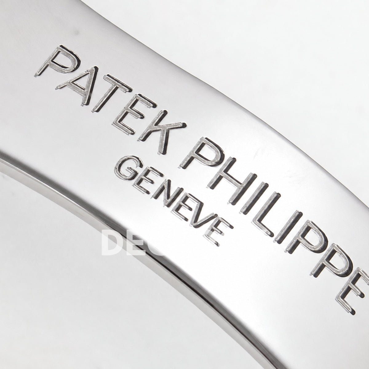 Patek Philippe Celestial 6104P-010 PPF replica with blue dial and clear stone bezel — clasp engraving