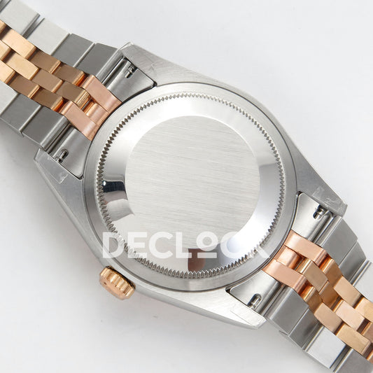 Rolex Datejust 31mm Brown Gem-Set Dial Rose Gold / Steel Jubilee GMF VR3135 - caseback and bracelet