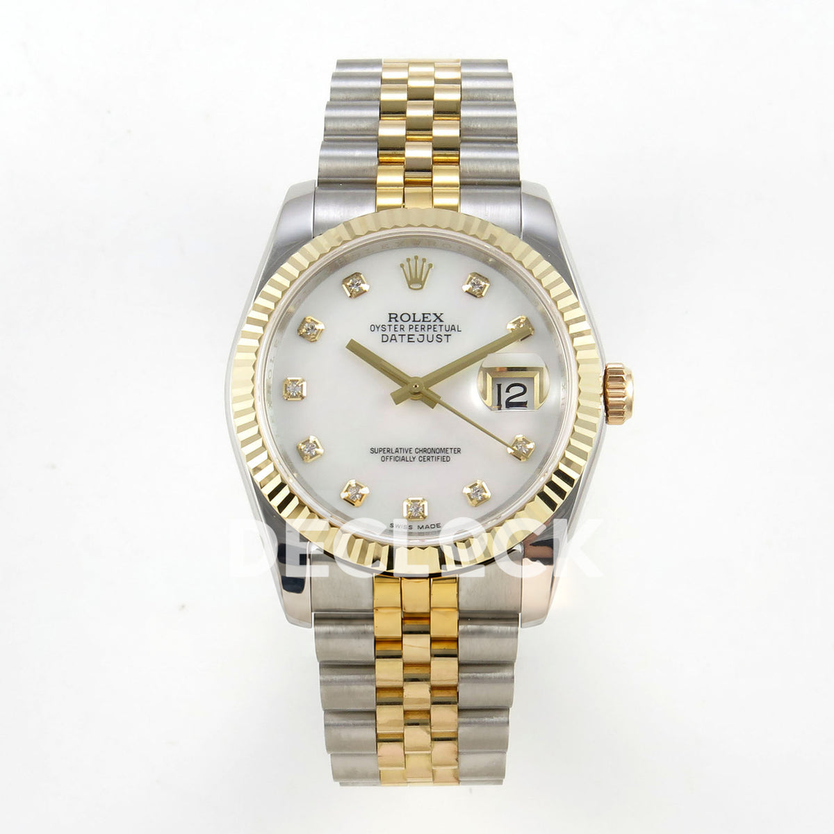 Rolex Datejust 31mm White Dial Yellow Gold / Steel Jubilee GMF A2824 - front view
