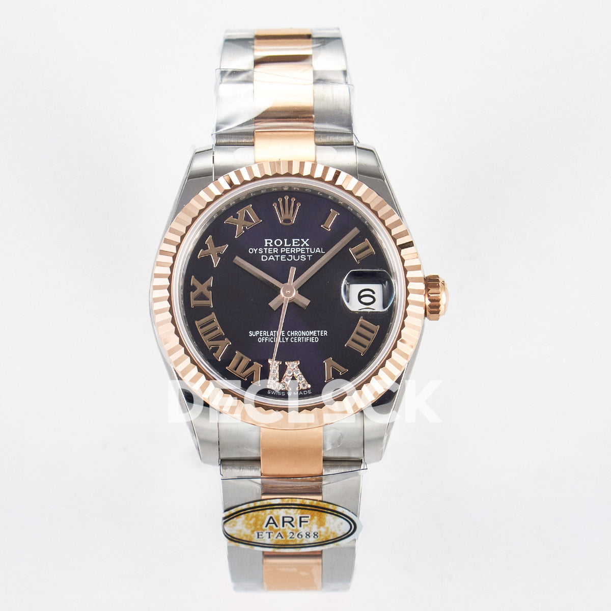 Rolex Datejust 31mm 278271 Purple Roman Dial Rose Gold / Steel Oyster ARF 2688 - front view