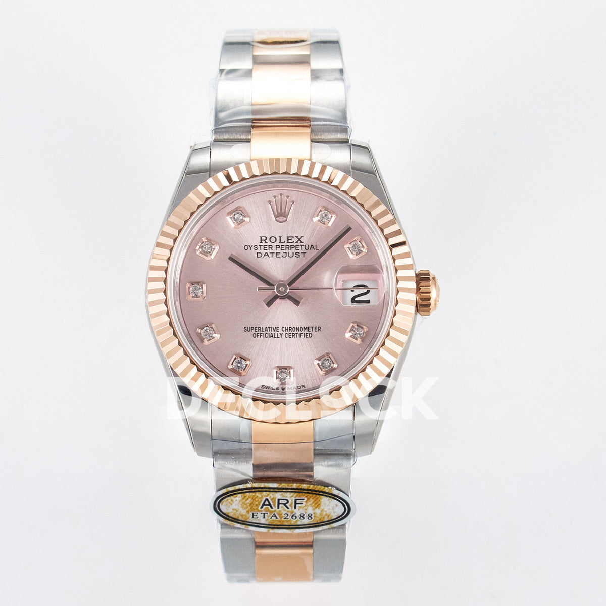 Rolex Datejust 31mm 278271 Rose Gem-Set Dial Rose Gold / Steel Oyster ARF 2688 - front view