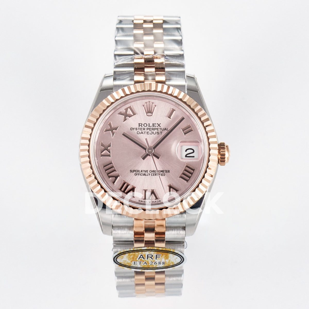 Rolex Datejust 31mm 278271 Rose Roman Dial Rose Gold / Steel Jubilee ARF 2688 - front view