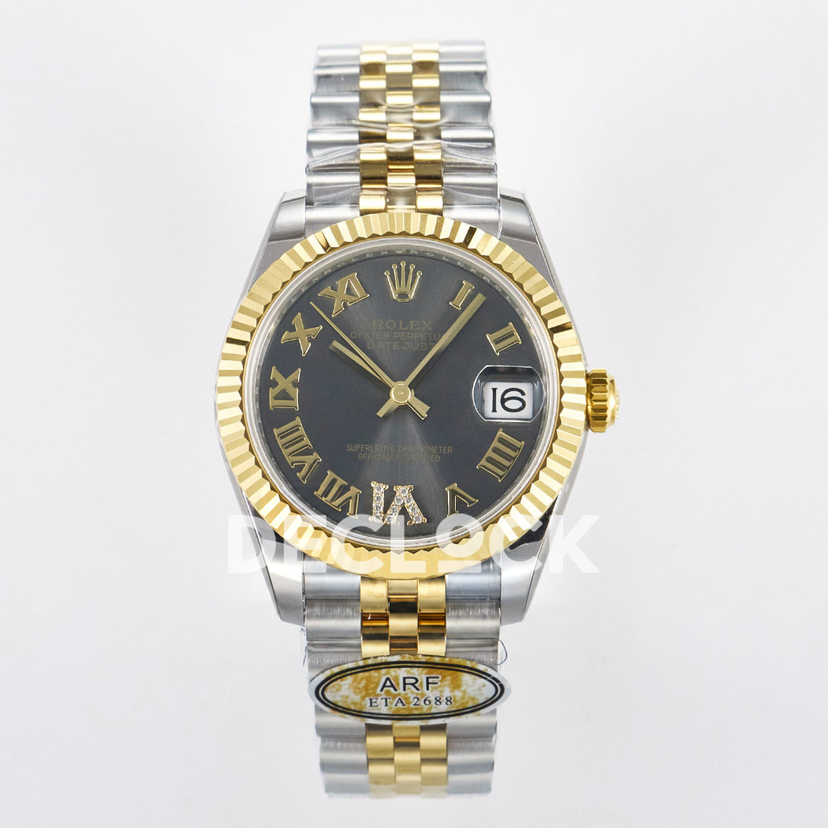 Rolex Datejust 31mm 278273 Gray Roman Dial Yellow Gold / Steel Jubilee ARF 2688 - front view