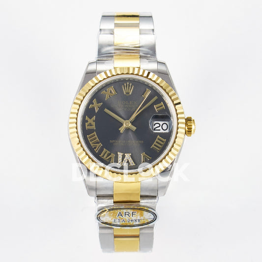 Rolex Datejust 31mm 278273 Gray Roman Dial Yellow Gold / Steel Oyster ARF 2688 - front view