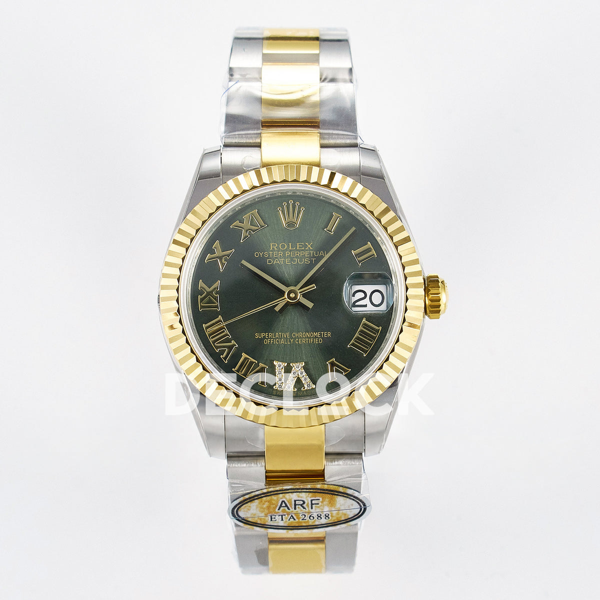 Rolex Datejust 31mm 278273 Green Roman Dial Yellow Gold / Steel Oyster ARF 2688 - front view