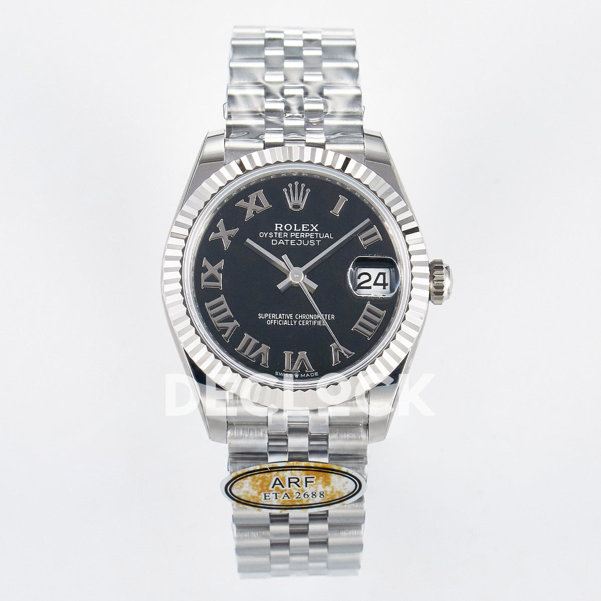 Rolex Datejust 31mm 278274 Black Roman Dial Steel Jubilee ARF 2688 - front view