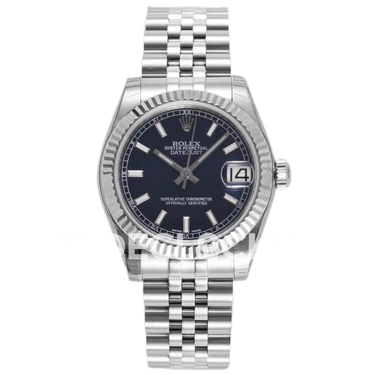 Rolex Datejust 31mm 278274 Blue Baton Dial Steel Jubilee A2824 - front view