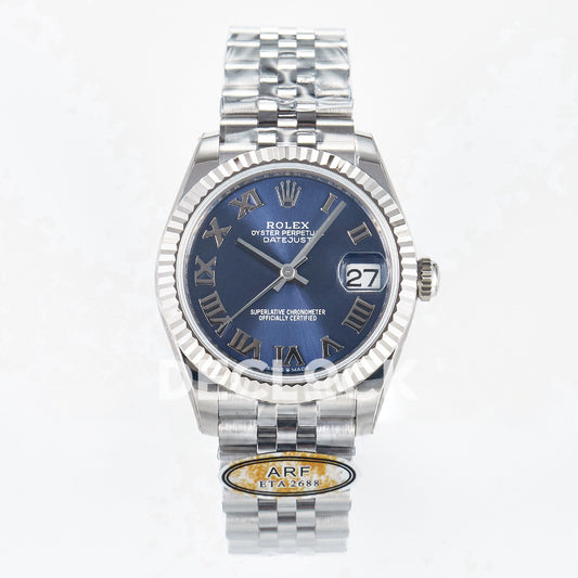 Rolex Datejust 31mm 278274 Blue Roman Dial Steel Jubilee ARF 2688 - front view