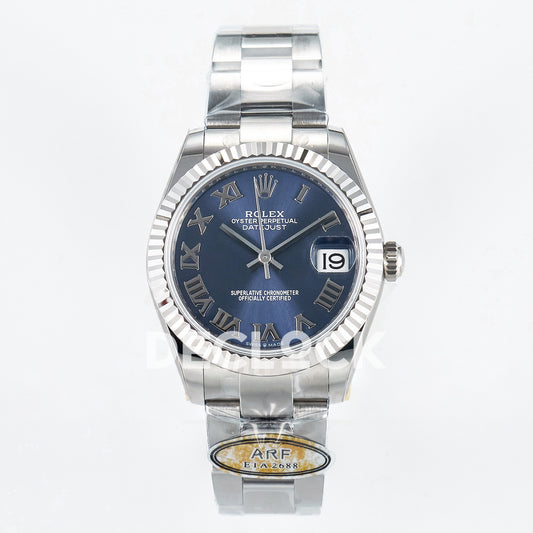 Rolex Datejust 31mm 278274 Blue Roman Dial Steel Oyster ARF 2688 - front view