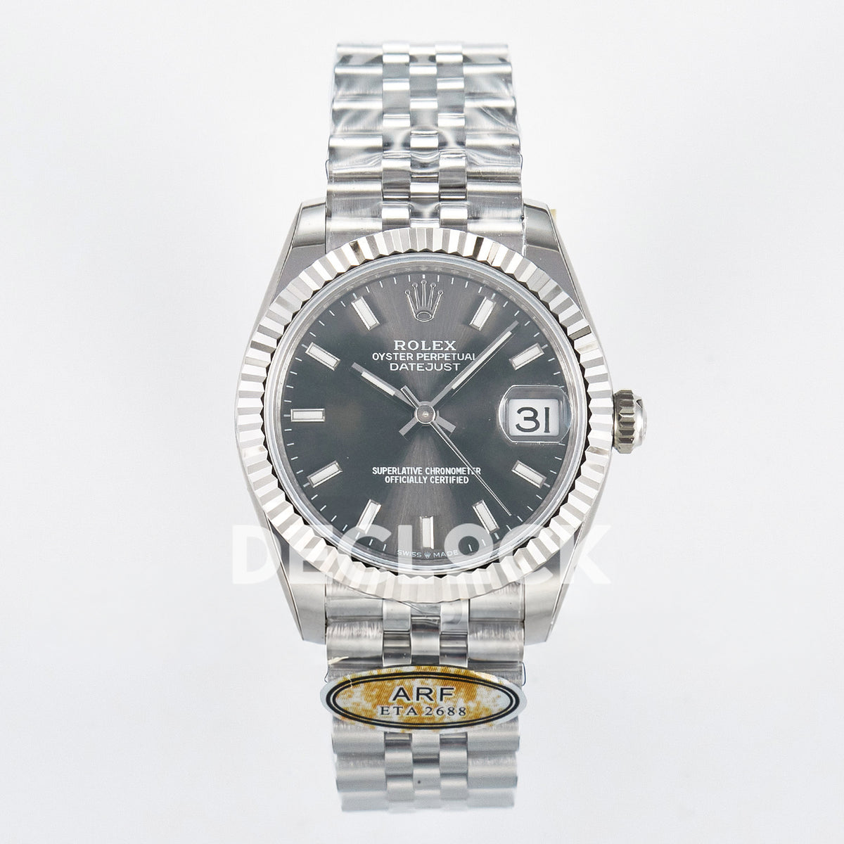 Rolex Datejust 31mm 278274 Gray Baton Dial Steel Jubilee ARF 2688 - front view