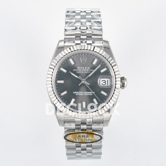 Rolex Datejust 31mm 278274 Gray Baton Dial Steel Jubilee ARF 2688 - front view