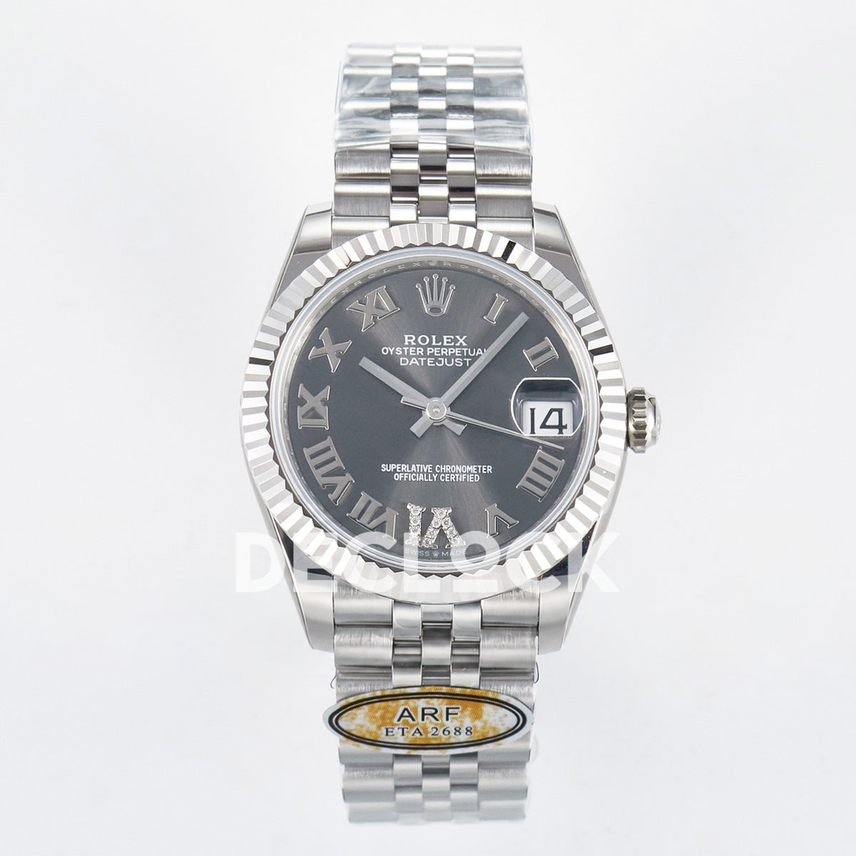 Rolex Datejust 31mm 278274 Gray Roman Dial Steel Jubilee ARF 2688 - front view