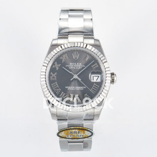 Rolex Datejust 31mm 278274 Gray Roman Dial Steel Oyster ARF 2688 - front view