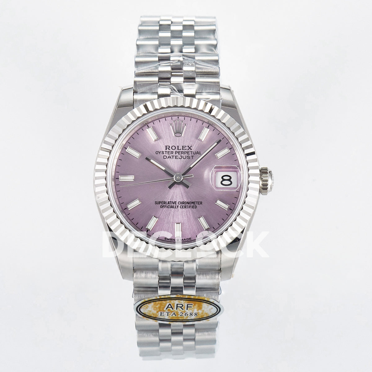 Rolex Datejust 31mm 278274 Pink Baton Dial Steel Jubilee ARF 2688 - front view