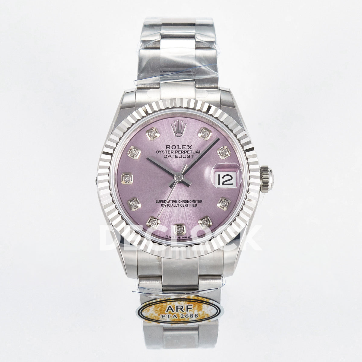 Rolex Datejust 31mm 278274 Pink Gem-Set Dial Steel Oyster ARF 2688 - front view