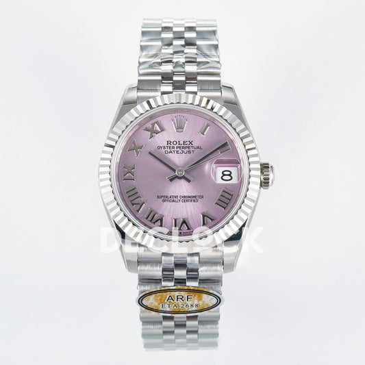 Rolex Datejust 31mm 278274 Pink Roman Dial Steel Jubilee ARF 2688 - front view