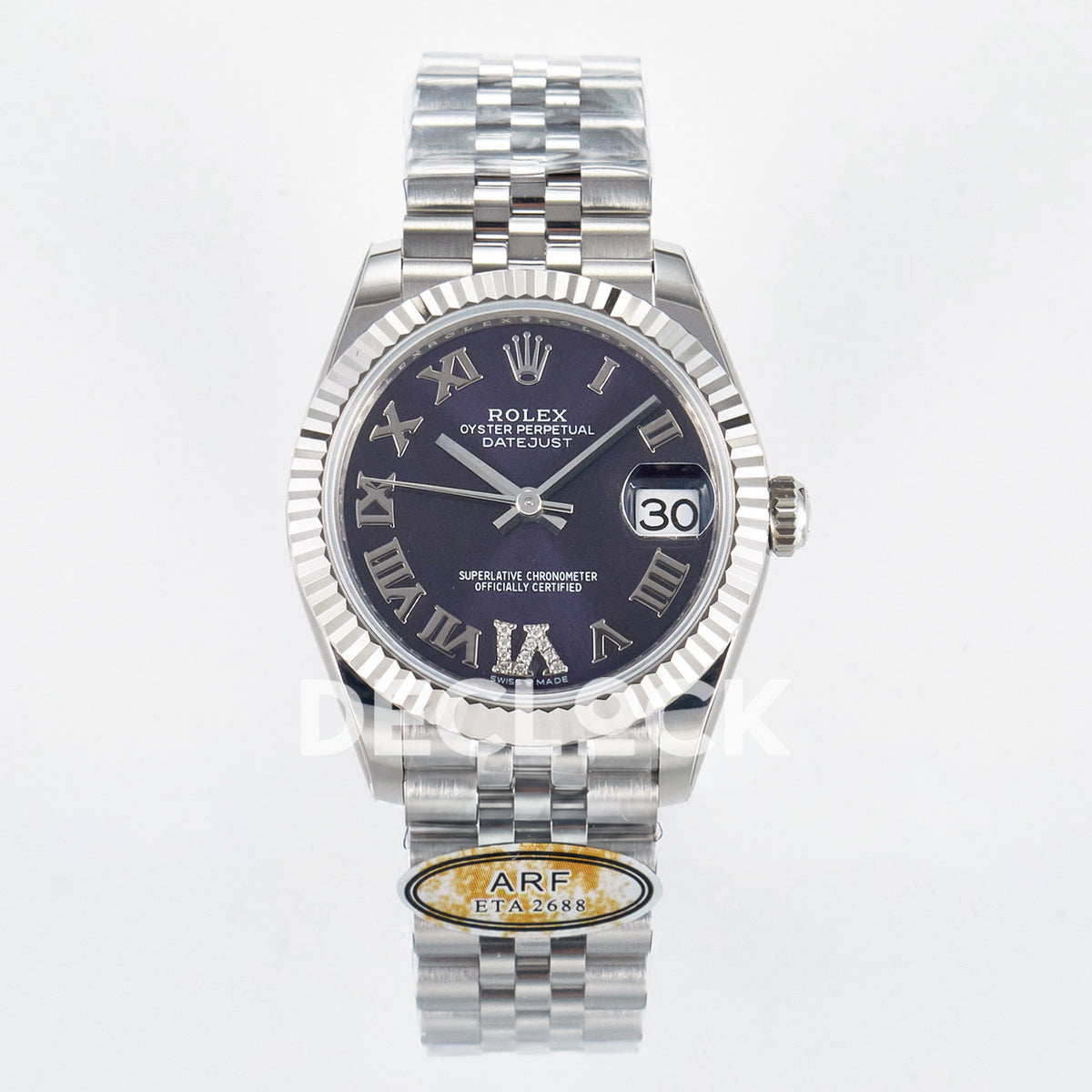 Rolex Datejust 31mm 278274 Purple Roman Dial Steel Jubilee ARF 2688 - front view