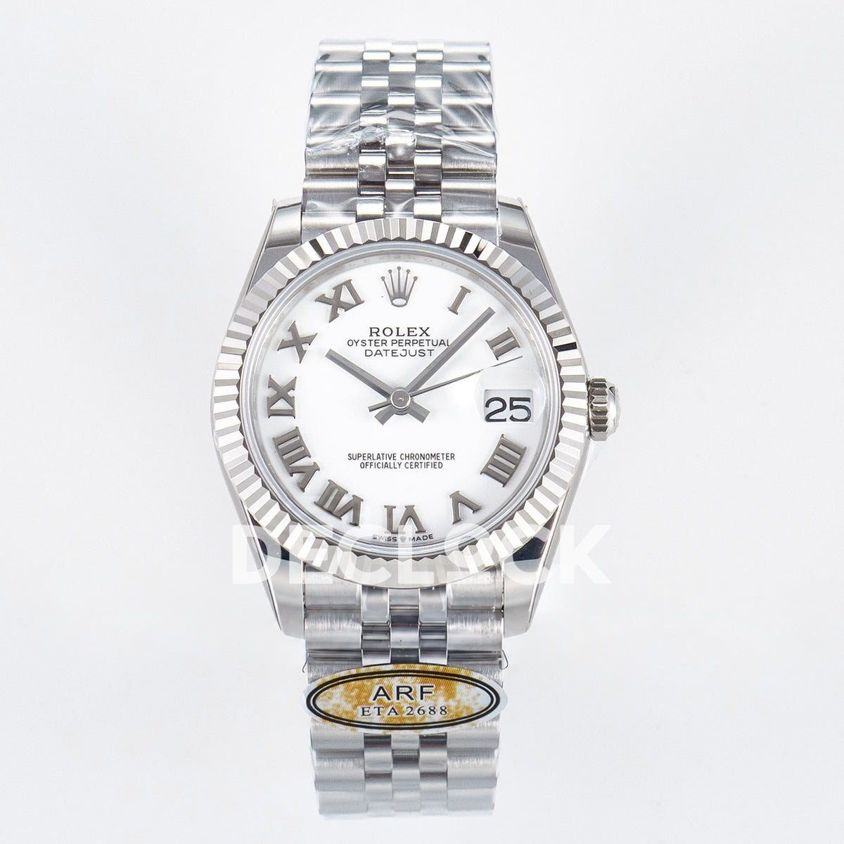 Rolex Datejust 31mm 278274 White Roman Dial Steel Jubilee ARF 2688 - front view