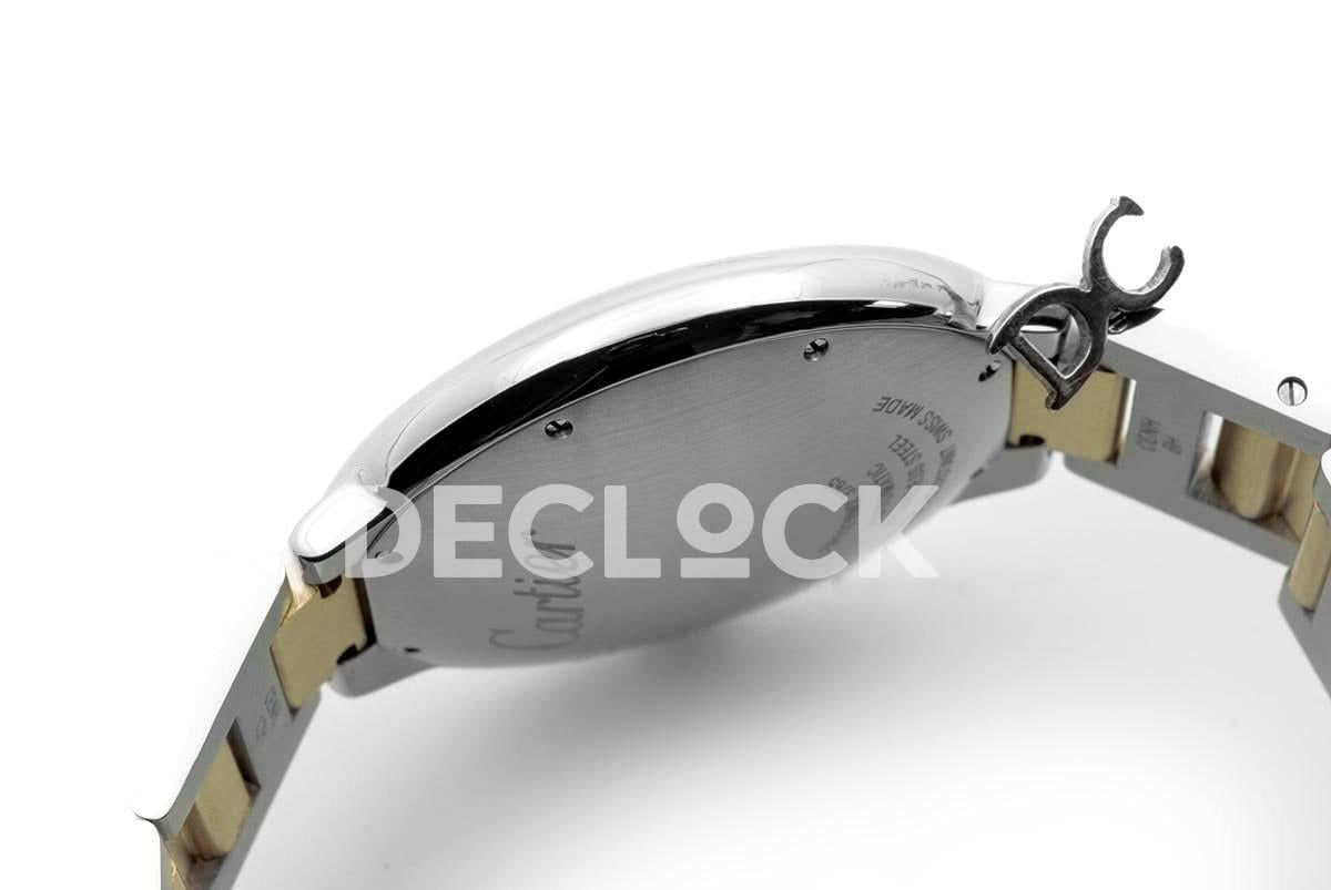 Replica Cartier Ballon Bleu De Cartier 33mm Silver Dial in Steel/ Yellow Gold |  Declock.