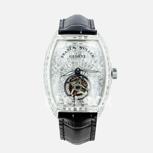 Franck Muller Crazy Hours Black Dial with Colourful Markers in Rose Gold Replica Watch