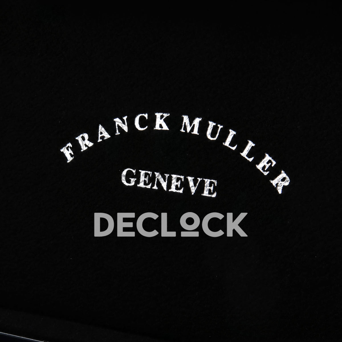 Franck Muller Black Box Set with Booklet and Paper replica - inner lid inscription