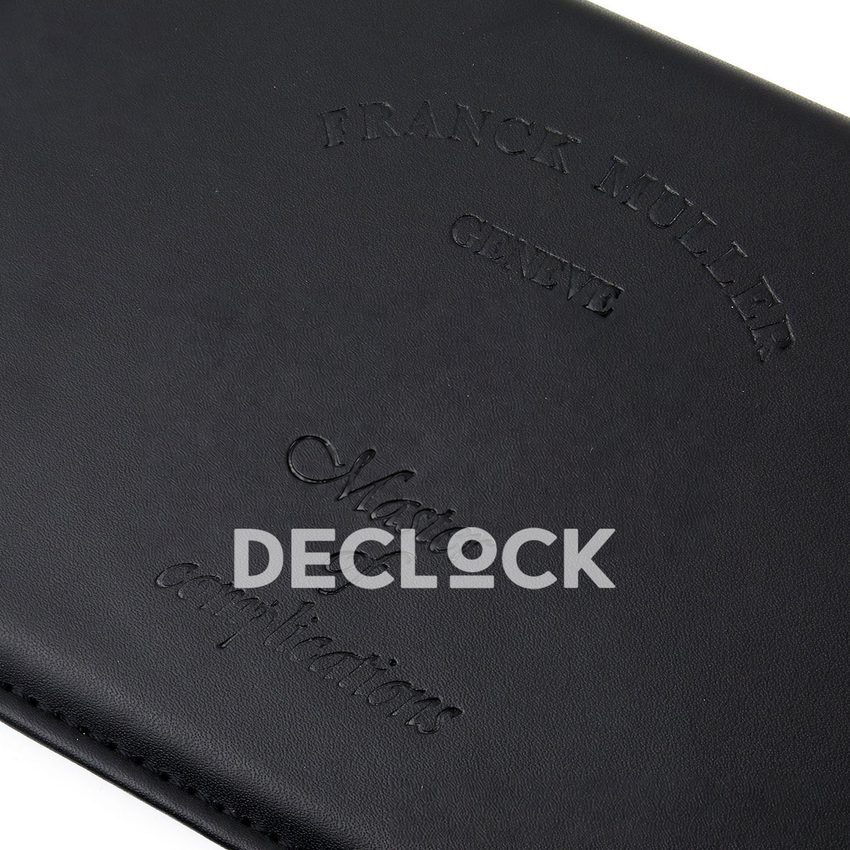 Franck Muller Black Box Set with Booklet and Paper replica - embossed folder detail