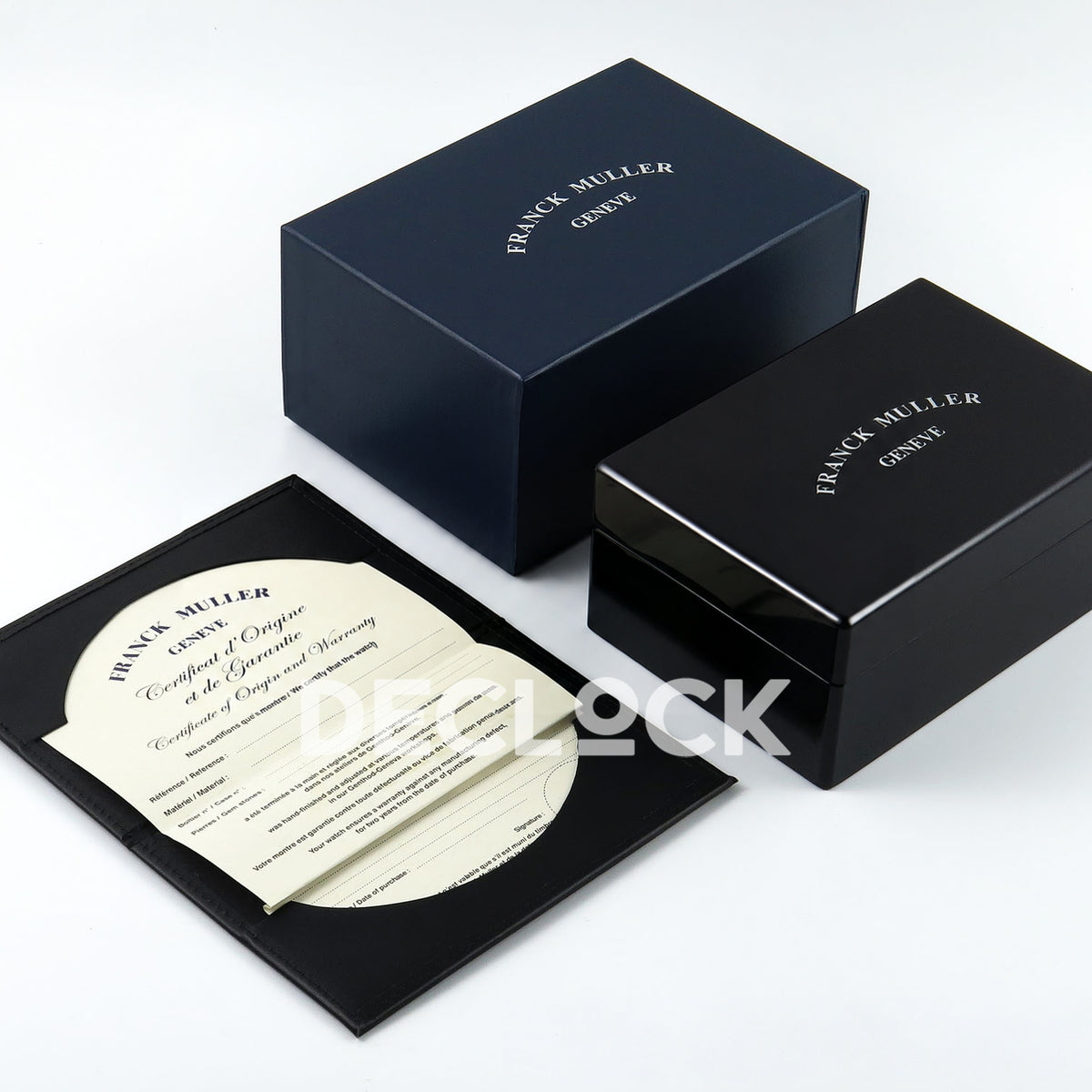 Franck Muller Black Box Set with Booklet and Paper replica - complete box set