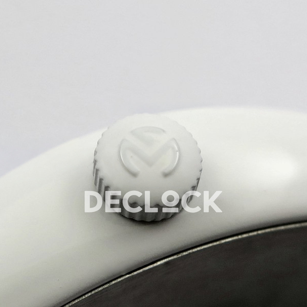 Franck Muller Casablanca White PVD Summer Blue Dial - Crown close-up
