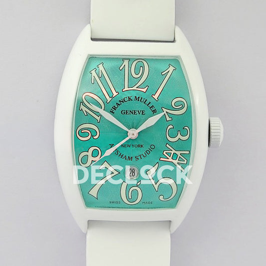 Franck Muller Casablanca White PVD Summer Blue Dial - Front view