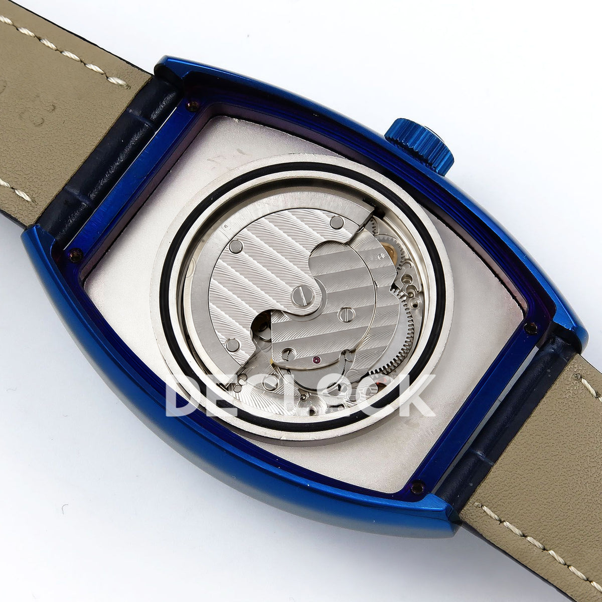 Franck Muller Crazy Hours Black Badge Blue PVD Blue Dial TWF A23J replica - movement rotor back