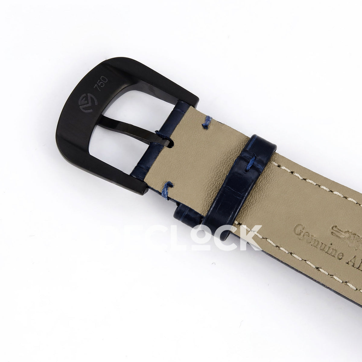 Franck Muller Crazy Hours Black Badge Blue PVD Blue Dial TWF A23J replica - strap underside
