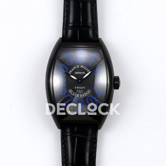Franck Muller Crazy Hours Black Badge PVD Blue Numerals TWF A23J replica - front