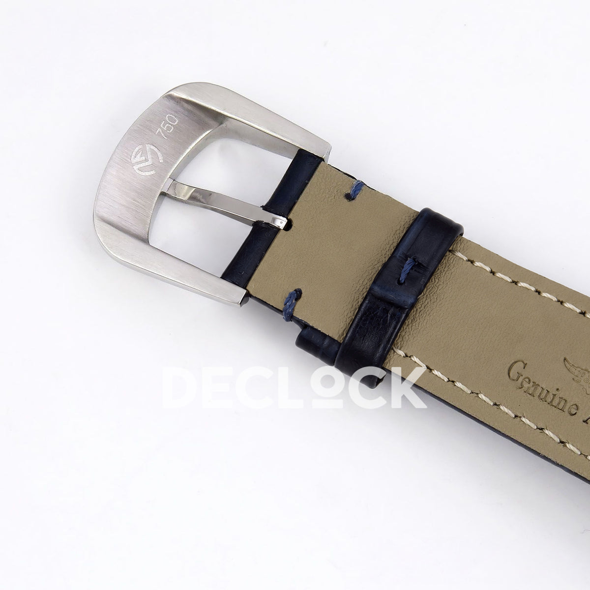 Franck Muller Crazy Hours Black Badge Steel Blue Dial TWF A23J replica - strap underside
