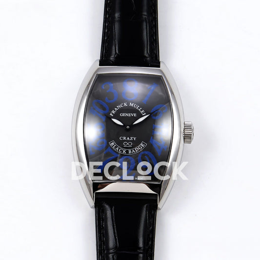 Franck Muller Crazy Hours Black Badge Steel Blue Numerals TWF A23J replica - front