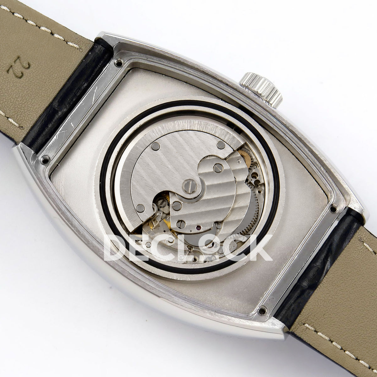 Franck Muller Crazy Hours Black Badge Steel Blue Numerals TWF A23J replica - movement rotor back