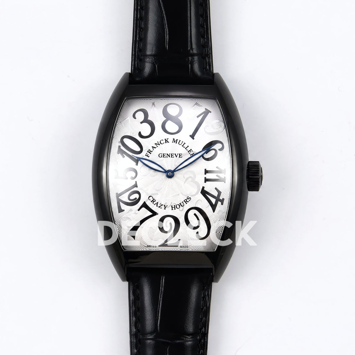 Franck Muller Crazy Hours Black PVD White Dial TWF A23J replica - front