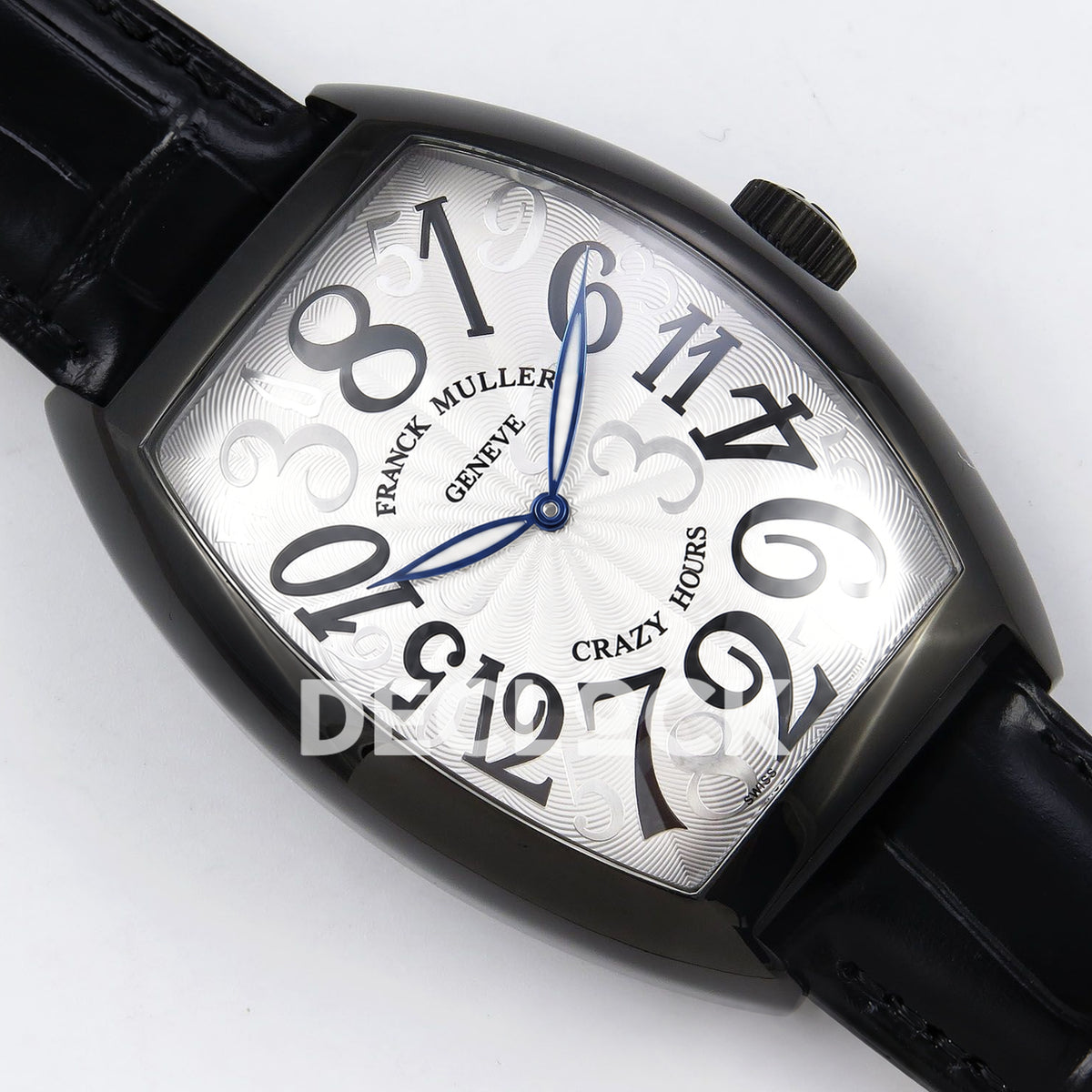 Franck Muller Crazy Hours Black PVD White Dial TWF A23J replica - dial angle right