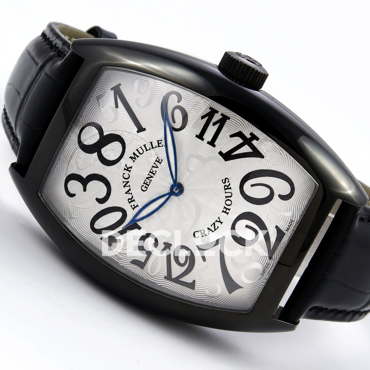 Franck Muller Crazy Hours Black PVD White Dial TWF A23J replica - three quarter