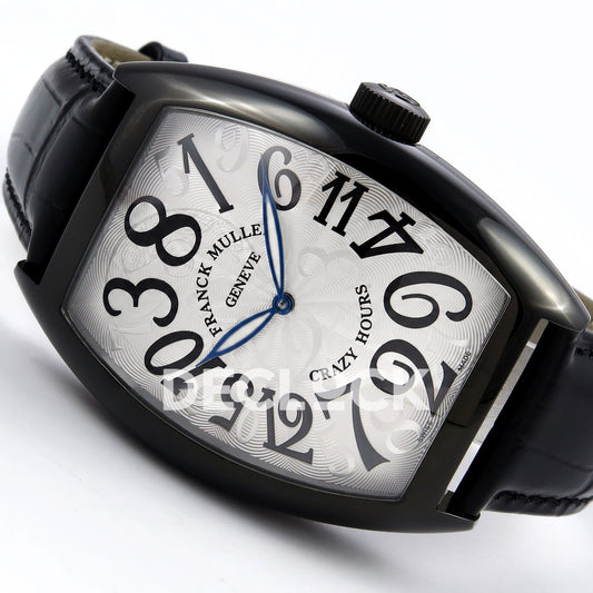 Franck Muller Crazy Hours Black PVD White Dial TWF A23J replica - three quarter