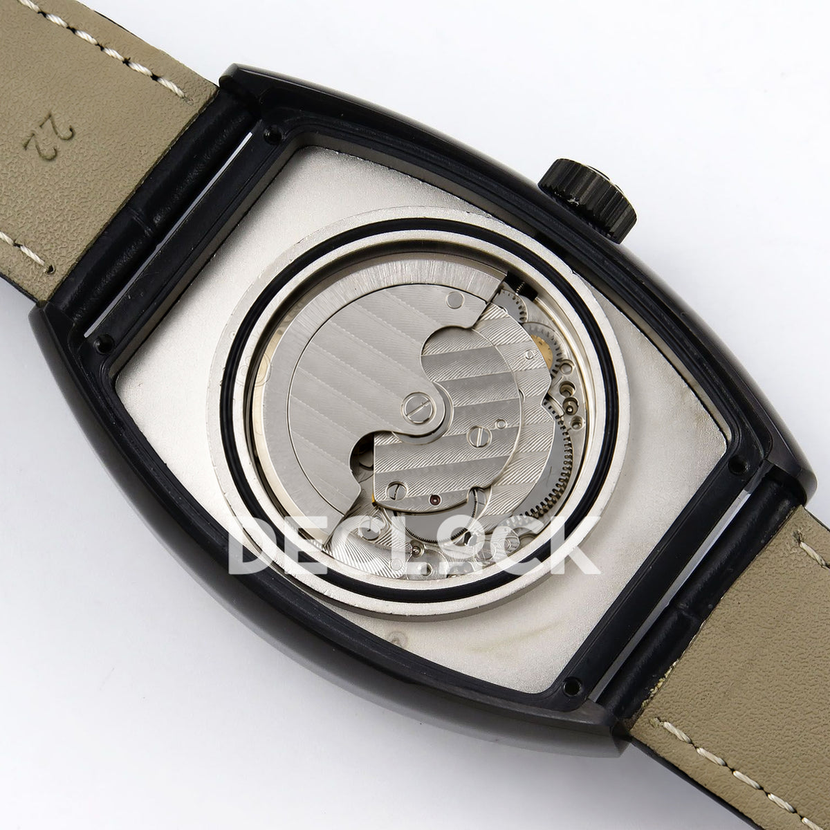 Franck Muller Crazy Hours Black PVD White Dial TWF A23J replica - movement rotor back