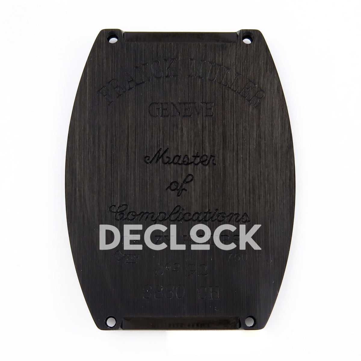 Franck Muller Crazy Hours Black PVD White Dial TWF A23J replica - engraved caseback