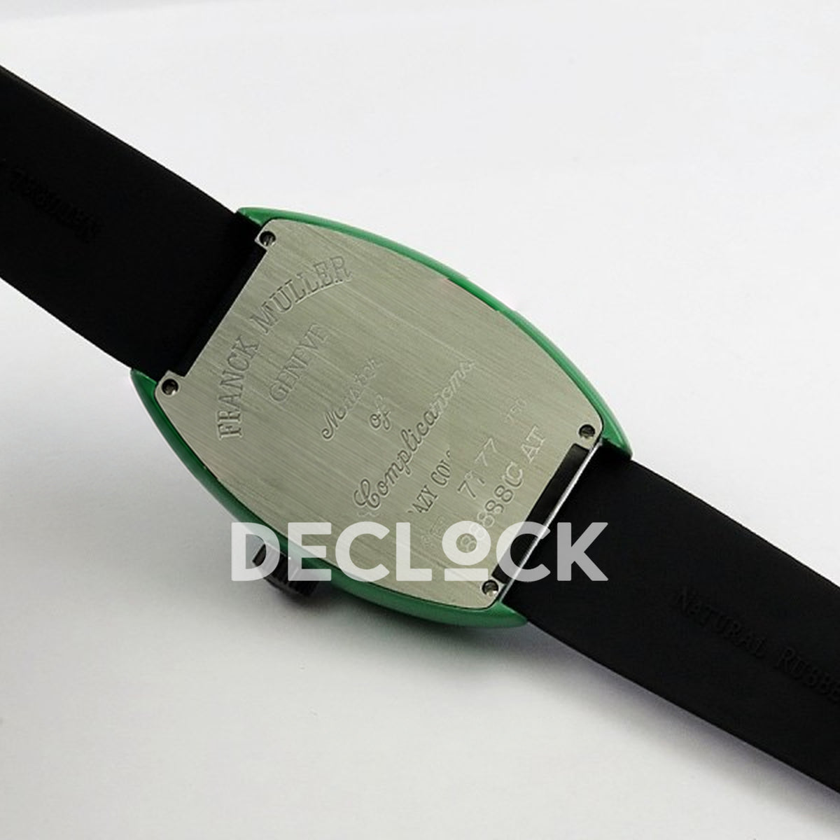 Franck Muller Crazy Hours Green PVD Black Dial Color Dreams - Case back and strap