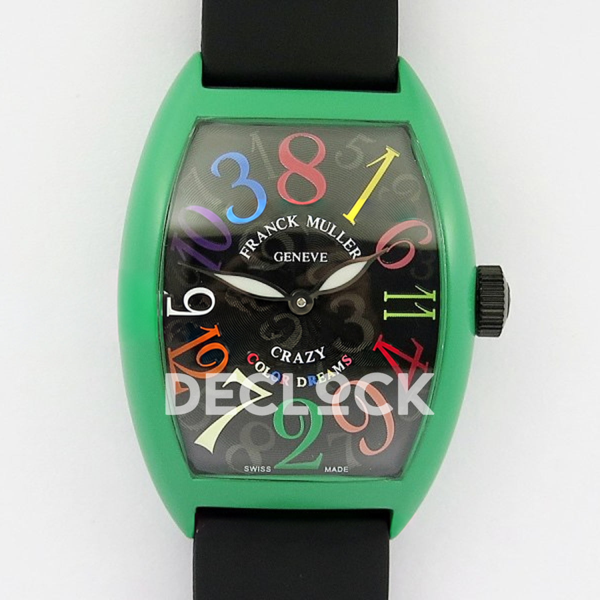 Franck Muller Crazy Hours Green PVD Black Dial Color Dreams - Front view