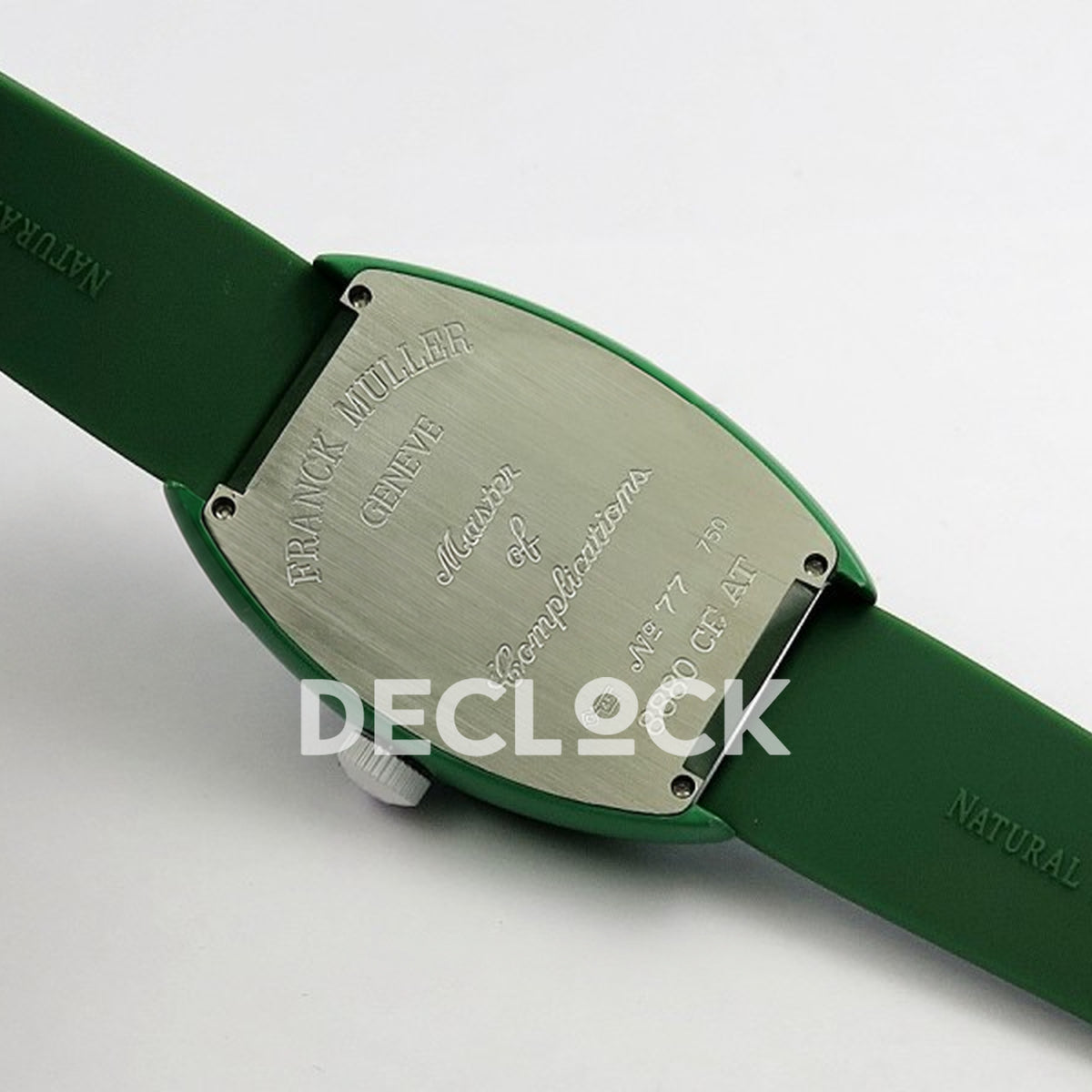 Franck Muller Crazy Hours Green PVD Green Dial - Case back and strap